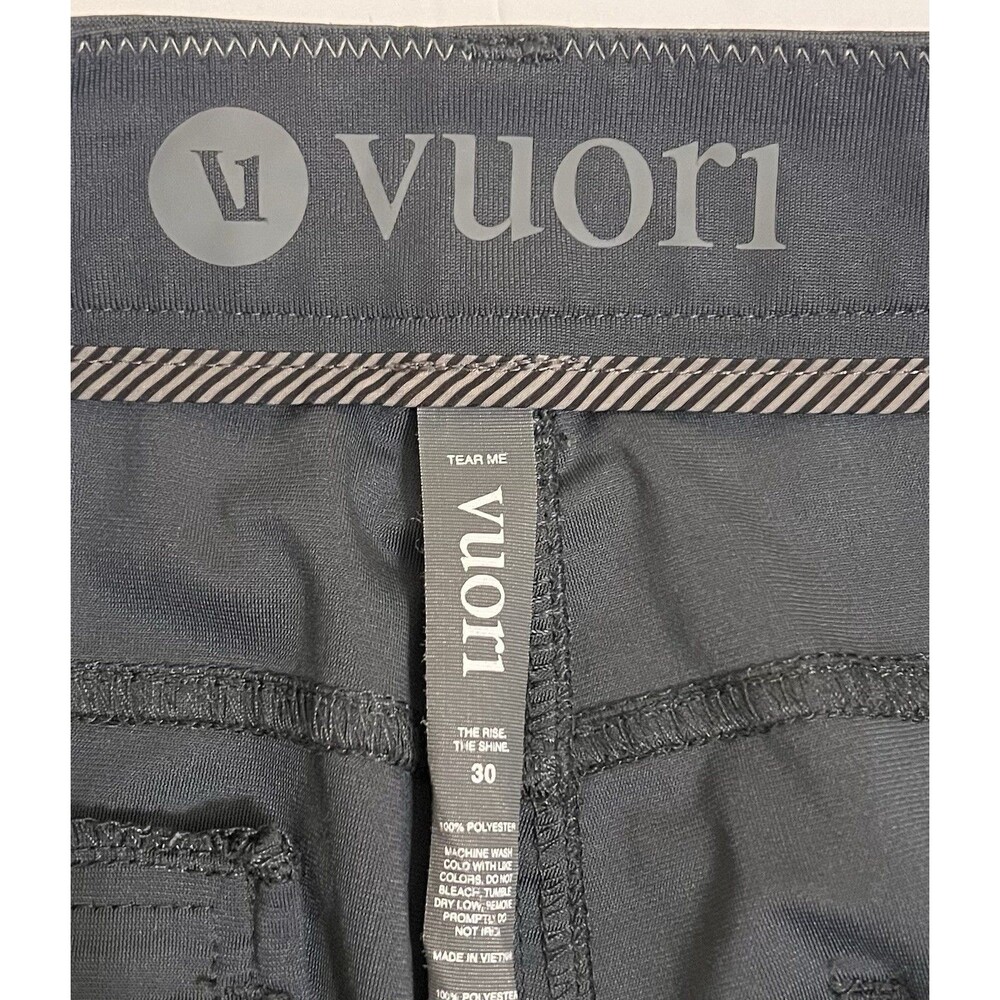 VUORI Charcoal Gray Chino Meta Pants Athletic Slim Tapered Performance 30x30 - Picture 6 of 6